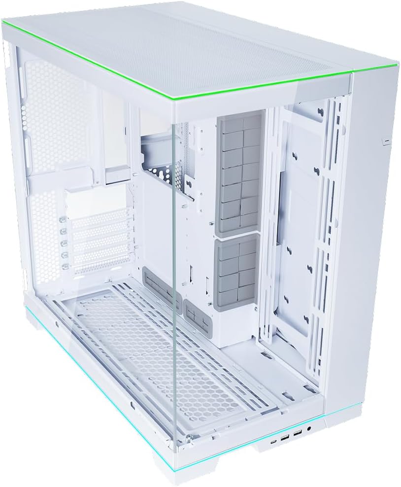 Lian Li O11 Dynamic EVO RGB Edition (White) Mid Tower 2 Sided Tempered Glass Gaming Case Lian Li O11 Dynamic EVO RGB Edition (White) Mid Tower 2 Sided Tempered Glass Gaming Case